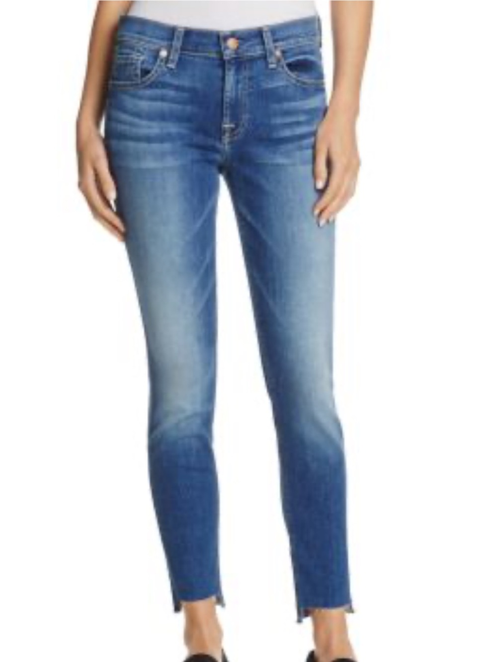 7 For All Mankind Roxanne Ankle B (air) Step Hem Jeans